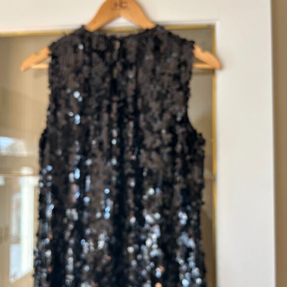 Beautiful black sequined Armani Jeans brand cocktail dress - Picture 2 of 4